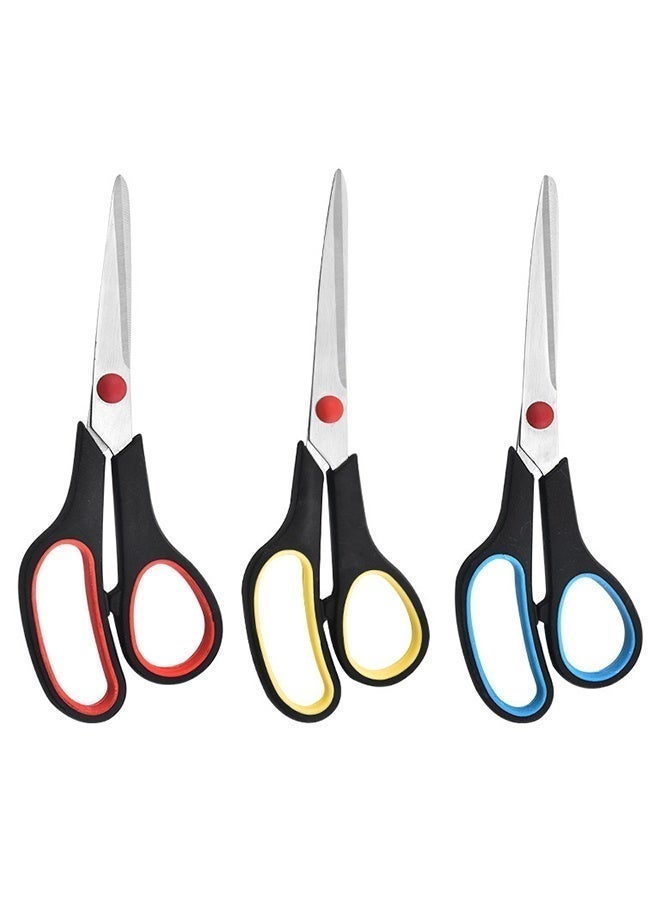 مقص صناعي متعدد الأغراض، 8 بوصة 200 مم، شفرة من الفولاذ المقاوم للصدأ، مقص احترافي لجميع أنواع ورش العمل الحرفية والأعمال المكتبية، والبستنة، وقطع القماش، والتصنيع والإنتاج. - Image 4